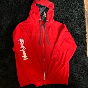 Mens Wendy’s Zip-Up Hoodie